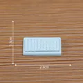 Miniature light blue dollhouse keyboard ornament 2.3cm x 1.3cm for DIY micro landscape - 8# Keyboard