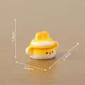 Gele miniatuur konijnen keukengerei ornament voor DIY poppenhuis en microlandschap - 1.9x2.0x2.9cm / Stijl 1 (Pan met twee handvatten)