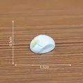 Miniature retro white computer mouse model for dollhouse micro landscape decor 1.1cm - 9# Mouse