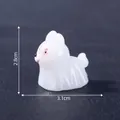 Mini statuetta di cane fantasma in resina per decorazione micro paesaggio Halloween - Mini Animale Fantasma (C2651) / Coniglio