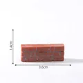 Miniature red brick wall model for micro landscape garden DIY farm decor 3.6x1.4cm - Style 5 Brick Wall / Red-Brown Brick Wall