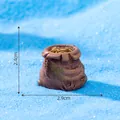 Figurine de sac au trésor miniature en résine pour aquarium, dimensions 2,9x2,4 cm - 1# Sac Vertical (C2596) / 2.9x2.4cm