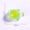 Miniature green luminous sea turtle resin figurine for micro landscape DIY decor 3.6cm - Blessing Turtle (6#) / Light Green