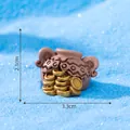 Miniature de jarre au trésor en résine pour aquarium, dimensions 3,3 cm x 2,1 cm - 2# Jarre Ronde (C2596) / 3.3x2.1cm