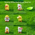 Miniature duck figurines set for micro landscape DIY gardening decorations - Happy Little Duck