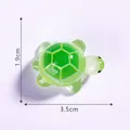 Miniature luminous green resin turtle figurine for micro landscape DIY decor, 3.5cm long - Hexagon Pattern Turtle (7#)