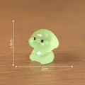 Mini luminous puppy figurine for DIY miniature landscape decor - No. 1 / Luminous Colorful Dog / Green