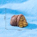 Ornement miniature de sac de pièces d'or pour la décoration d'aquarium et micro paysage - 4# Sac Couché Latéralement (C2596) / 2.9x1.9cm