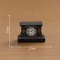 Horloge miniature vintage pour maison de poupée avec dimensions de 2,7 cm x 1,9 cm - Horloge Carrée (2#)