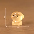 Adorable mini luminous orange puppy figurine for micro landscape DIY decoration - Number 2 / Luminous Colorful Dog / Orange