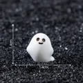Miniature cute white ghost figurine ornament for DIY micro landscape - 1.4x1.4cm