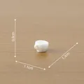 Miniatuur witte keramische koffiekop voor poppenhuis DIY decoratie, maat 0,8cm x 1,1cm - Stijl 7 (Koffiekopje)