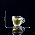 Detailed miniature clear glass juice cup model for dollhouse DIY decoration crafts - 15# Small Cup (C2824)