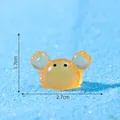 Luminous orange mini crab figurine for aquarium DIY micro landscape, 2.7cm width - 2.7x1.7cm / Orange (#2)