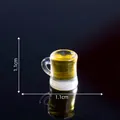 Miniature beer mug dollhouse accessory food play model with 1.1cm height and width - 16# Small Cup (C2824)
