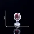 Miniature wine glass dollhouse accessory with red liquid, tiny 1.4cm height model. - 17# Small Cup (C2824)