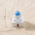 Modèle de bâtiment miniature de villa méditerranéenne 2,7x2,1 cm - Style 1 Maison