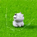 Simpatica statuina di mucca in miniatura per micro paesaggi e giardinaggio fai da te - 2# Bue
