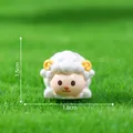 Miniatura di pecora in resina per decorazione micro-paesaggio DIY, larghezza 1,8 cm - Capra