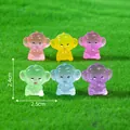 Set di statuine di scimmia luminose in resina per decorazione micro paesaggio DIY - Stile Scimmia (C2609)