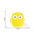 Luminous yellow owl figurine for micro landscape DIY gardening decor - Yellow