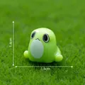Cute green luminous frog miniature figurine for DIY micro landscape garden decor - Chunky Style / 1.4cm x 1.8cm / Green Frog