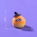 Miniature orange Halloween pumpkin ghost dessert DIY resin charm accessory, 1.7cm size - Wizard Pastry