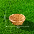 Mini panier de simulation pour décoration de micro-paysage DIY, 5,3 cm de diamètre - 5# Grand Panier Rond