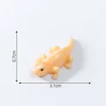 Realistic orange lizard figurine for micro landscape DIY crafts, measuring 3.1cm in length. - Lizard Style (C2696) / 3.1x0.7cm / Lizard