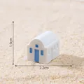 Modèle de maison miniature en résine style méditerranéen pour décoration DIY, 2,2cm - Style 5 Maison