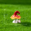 Miniatura di fungo in resina rossa con macchie bianche per micro paesaggi DIY - 1 Pezzo / 3# Fungo