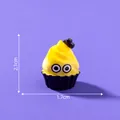 Cute yellow miniature Halloween ghost cupcake figurine for DIY craft decoration - Big Eye Pumpkin Cake