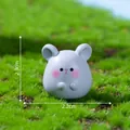 Figurine de souris du zodiaque bleu clair pour décoration micro-paysage DIY 2,2x2,3cm - Mengli Rat (C2030) / 2.3x2.2cm / 1# Zodiaque Rat