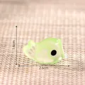 Miniature luminous green koi fish streamer figurine for DIY dollhouse landscape decoration - 2.6cmx1.6cm / 1# Luminous Green