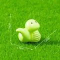 Statuina di serpente dello zodiaco in miniatura verde per paesaggi 1,8cm - Serpente