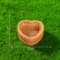 Panier miniature en forme de cœur pour décoration de micro-paysage DIY, 4,2 cm - 7# Grand Panier en Cœur