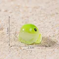 Miniatur leuchtende grüne Froschfigur für Mikrolandschaft Dekoration, 2,3cm x 1,5cm - Frosch / Grün