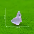 Translucent luminous purple dinosaur figurine for micro landscape DIY decor, 2.1cm - Parasaurolophus (3#)