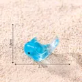 Figurine de dauphin bleu miniature en résine pour décoration de jardin océan DIY - 2# Dauphin / 1 Pièce
