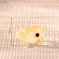 Yellow luminous koinobori carp streamer miniature for DIY dollhouse and micro landscape - 2.6cmx1.6cm / 2# Luminous Orange