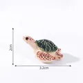 Miniature sea turtle figurine for micro-landscape decoration, size 3.2x2cm - 1# Sea Green Turtle