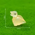 Miniature yellow luminous dinosaur figurine for DIY micro landscape crafts and decor - Spinosaurus (4#)