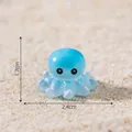 Leuchtende blaue Oktopus-Miniaturfigur für Aquarium DIY Mikrolandschaft Dekoration. - Oktopus-Muster / Himmelblau