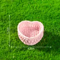 Miniature panier tressé rose en forme de cœur pour décoration de micro paysages - 8# Grand Panier en Cœur