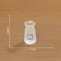Miniature 2.8cm frosted glass flower vase for dollhouse decoration and micro-landscape DIY - No.1 Vase (C2704) / 1 Piece (2.8x1.7cm)