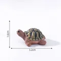 Miniature realistic sea turtle figurine for aquarium and micro landscape, 3.2cm size - 2# Land Turtle