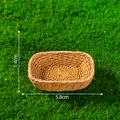 Modèle de panier tressé miniature pour micro-paysages, 5,8 cm x 1,4 cm, décor de DIY. - 9# Grand Panier Rectangulaire