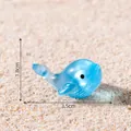 Figurine miniature de baleine bleue translucide pour décor de paysage océanique - Baleine / 1 Pièce