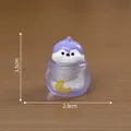 Purple cute animal ice cup miniature figurine for DIY dollhouse decoration 3.5cm - Penguin Ice Cup