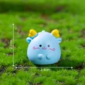 Mignonne figurine miniature bleu clair avec cornes jaunes pour décoration de jardin DIY - 5# Zodiaque Dragon